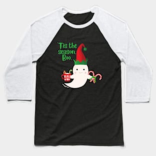 'Tis the Season, Boo Holiday Winter Ghost Baseball T-Shirt